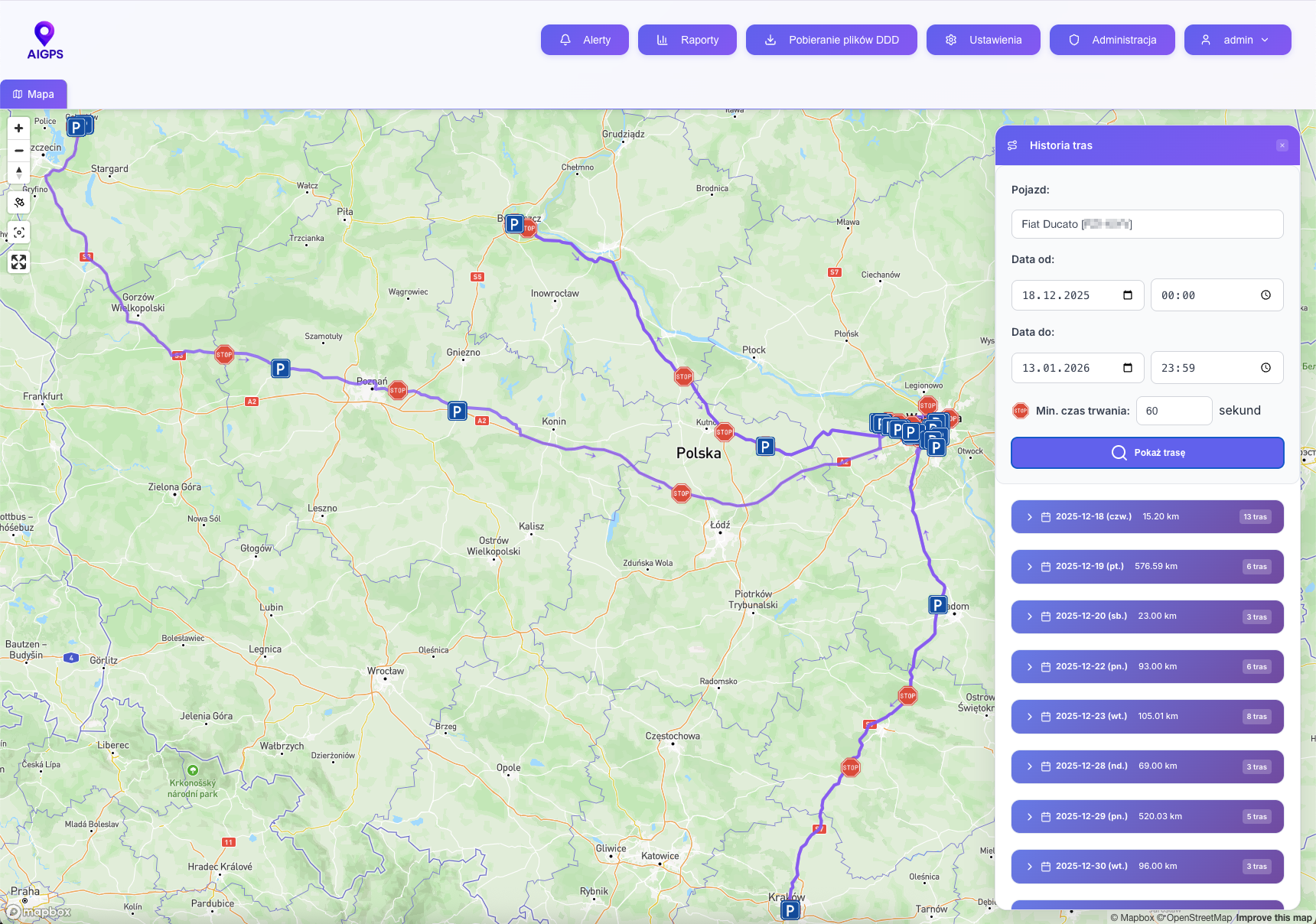 Historia tras - podgląd
